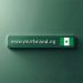 A modern futuristic design showing the .NG domain extension with a Nigerian flag accent
