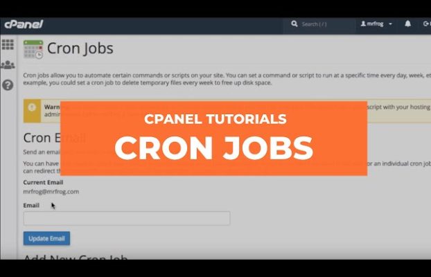 How to setup a cronjob in cPanel