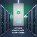 Secure Nigerian data center with glowing servers and NDPA & NITDA Compliant Hosting icons, featuring Nigerian flag for 2025 compliant hosting