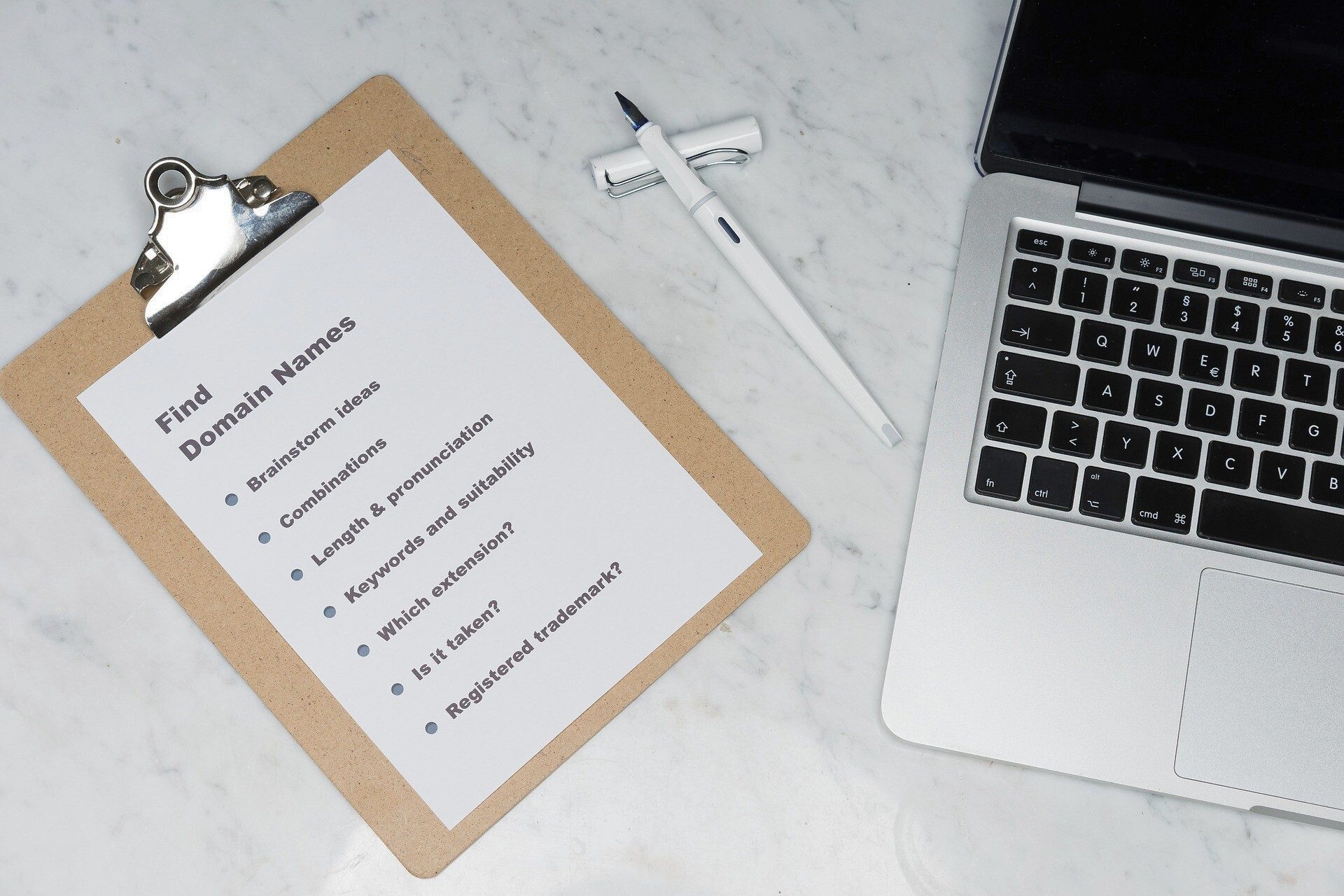 Founder choosing the right domain name for new business
