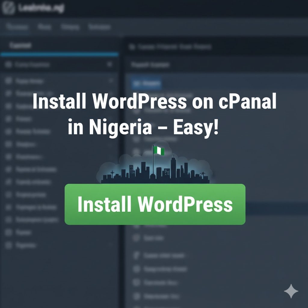 Install WordPress on cPanel in Nigeria: Step-by-Step In10-Mins