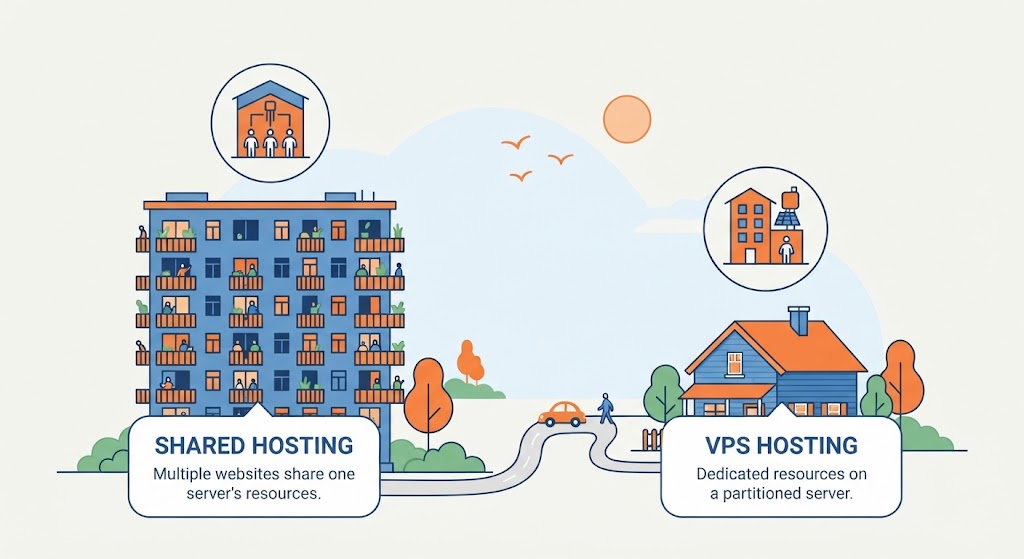 Shared Hosting vs VPS Hosting: 7 Key Differences in 2026